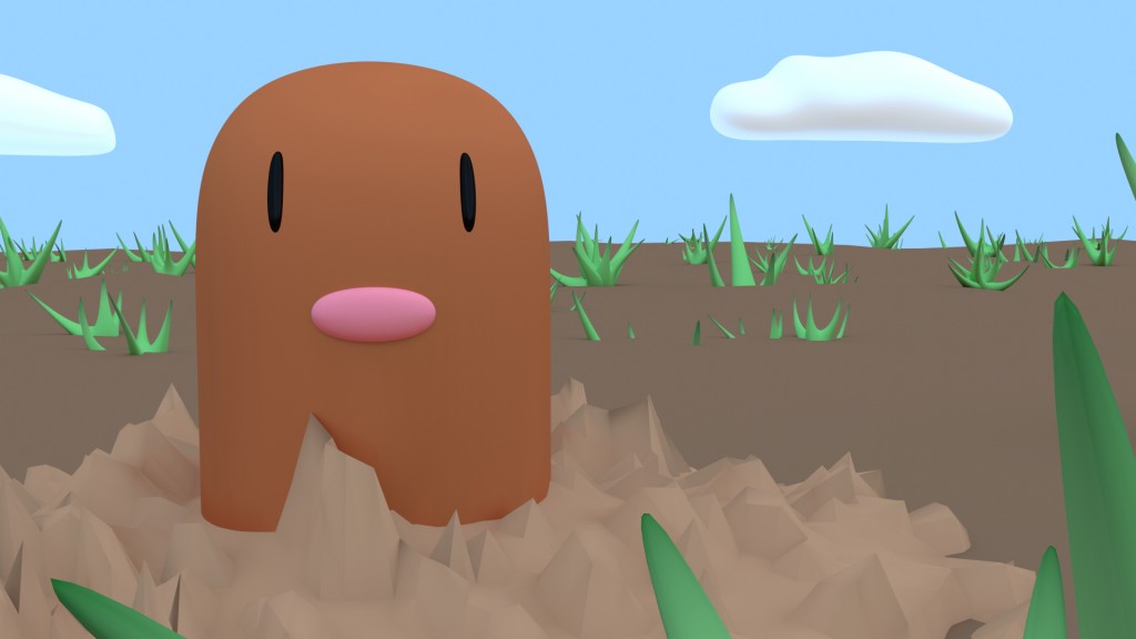 A Diglett on the desert preview image 1